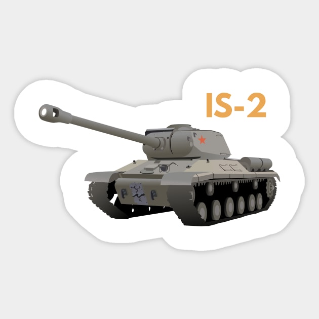 Soviet IS-2 Tank Sticker by NorseTech